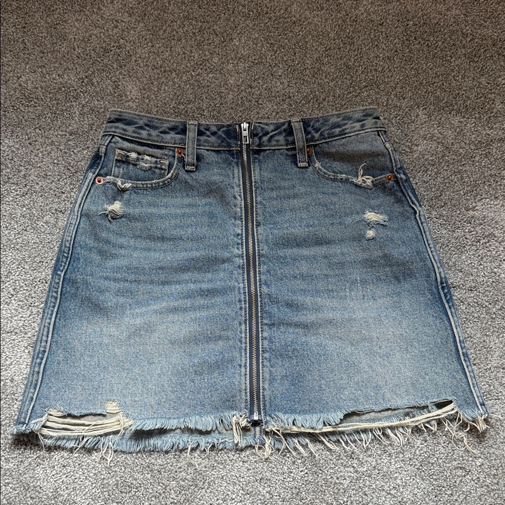 Abercrombie & Fitch Blue Denim Mini Skirt